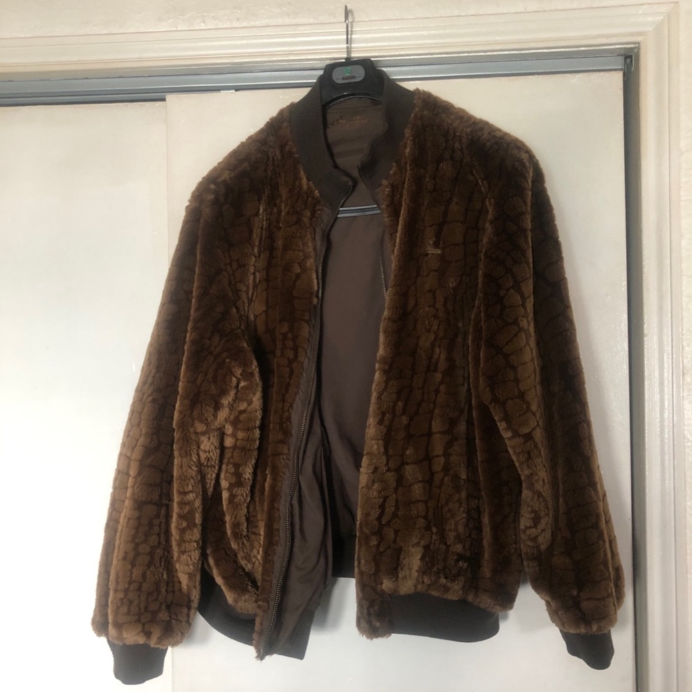 Sean John reversible faux fur coat